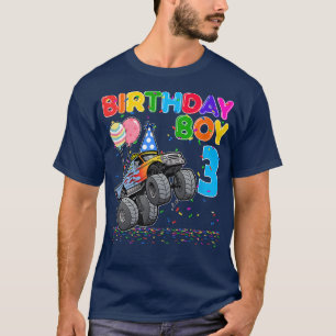 T-shirt Camion Monster 3e anniversaire Garçons 3 ans B jou
