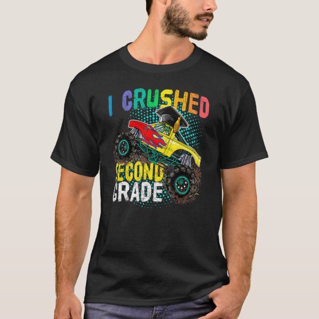 T-shirt Camion Monster Cute Diplômés Garçons J'ai écrasé S (Devant)