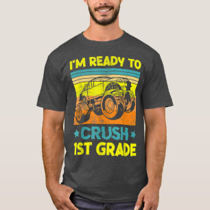 T-shirt Camion Monster Je suis prêt à écraser la 1ère anné