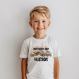 T-shirt Camion Monster personnalisable Anniversaire Nom du