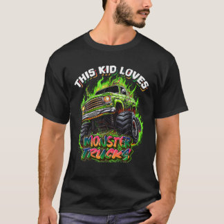 T-shirt Camion Monster pour enfants Monster Truck Vint