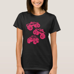 T-shirt Camion Monster pour Filles & Toddler Rose