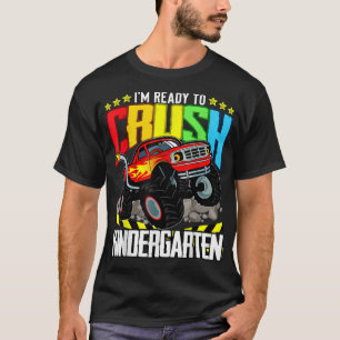 T-shirt Camion Monster Prêt À Écraser La Maternelle Retour