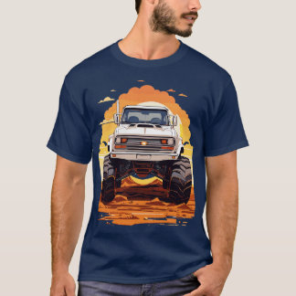 T-shirt Camion Monster Sunset