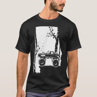 T-shirt Camion Monster vintage - Alabama de l'art forestie