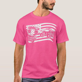 T-shirt Camion Monster vintage - Drapeau vintage Creative 