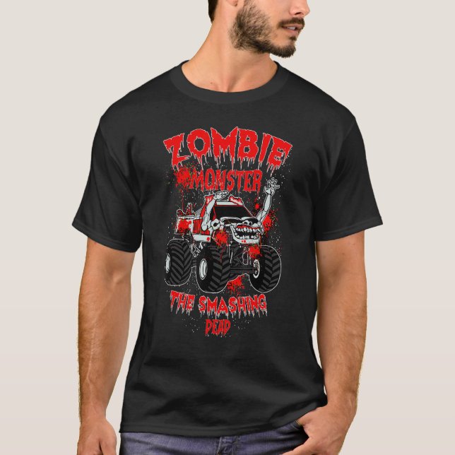 T-shirt Camion Monster Zombie La Flambée Morte (Devant)