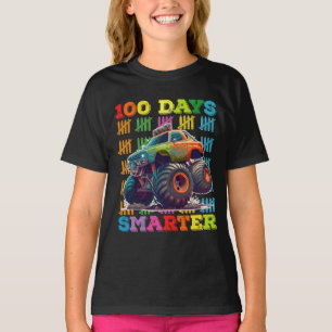T-shirt Camion Monstre 100 Jours Plus Intelligent École du