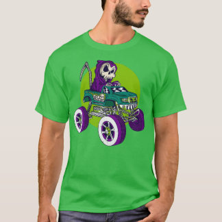 T-shirt Camion monstre crâne 2