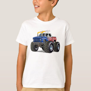 T-shirt Camion monstre de dessin animé