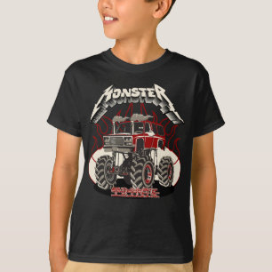 T-shirt Camion monstre de dessin animé