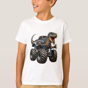 T-shirt Camion Monstre Dinosaure Vélociraptor