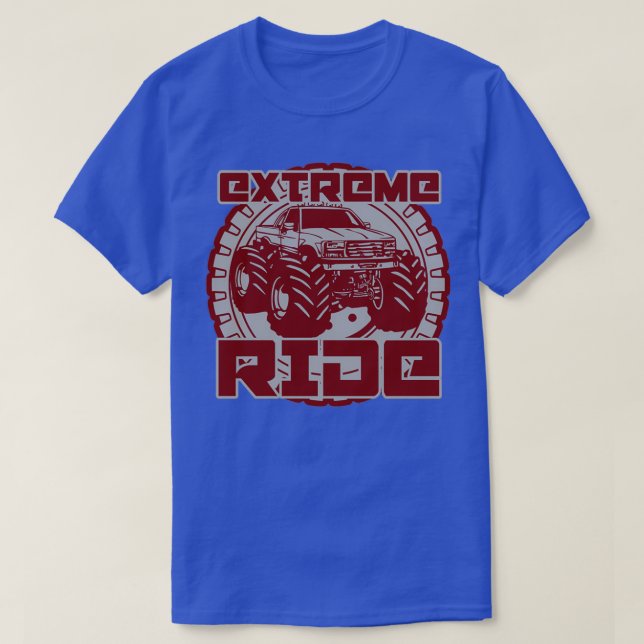 T-shirt Camion monstre hors-sol extrême (Design devant)