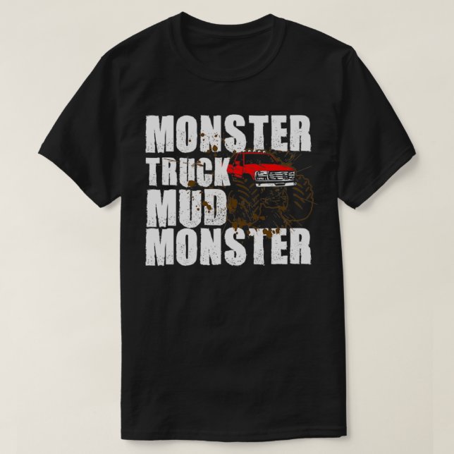 T-shirt Camion monstre Monstre de boue 1 (Design devant)