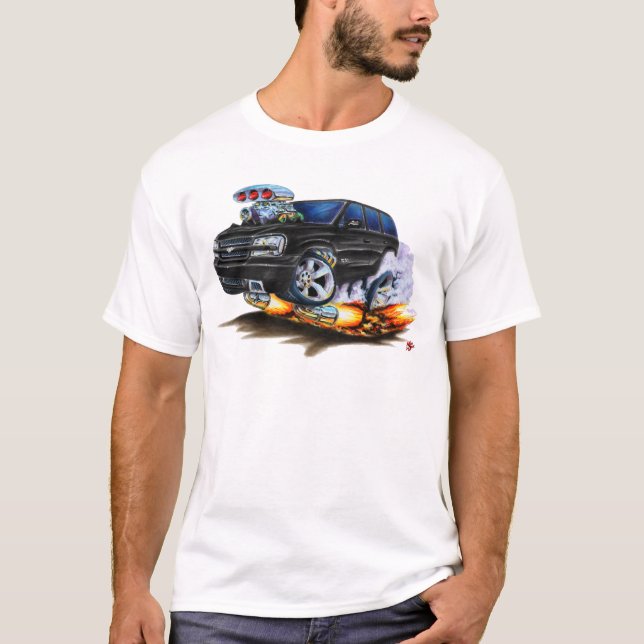 T-shirt Camion noir du pionnier solides solubles (Devant)