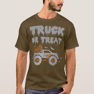 T-shirt Camion Ou Traiter Bats Citrouille Amusants Bats En