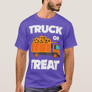 T-shirt Camion Ou Traiter Les Citrouilles Enfants Enfants 
