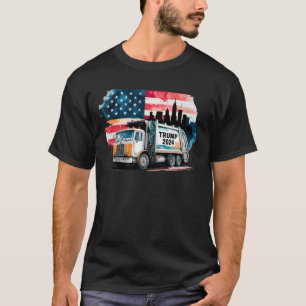T-shirt Camion-poubelle pour Trump