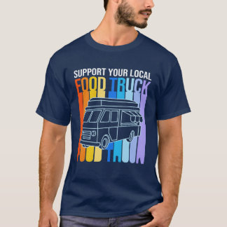 T-shirt Camion Rétro Nourriture Soutenez vos amis du Camio