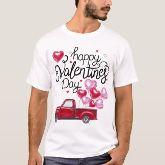 T-shirt Camion Rouge avec des dons Heureuses Saintes-Valen