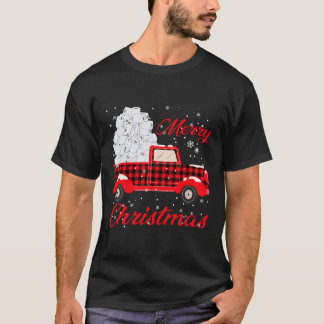 T-shirt Camion Rouge Buffalo Joyeux Noël Toilette Pap
