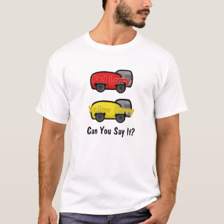 T-shirt Camion rouge de jaune de camion