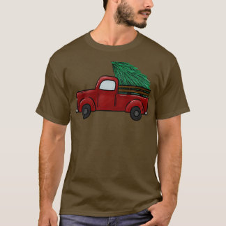 T-shirt camion rouge de noël