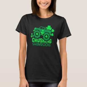 T-shirt Camion Shamrock Monster Truck Irish St Patrick