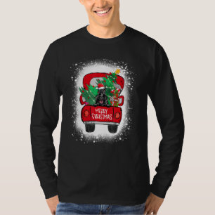 T-shirt Camion Terrier écossais mignon Merry Christmas Ble