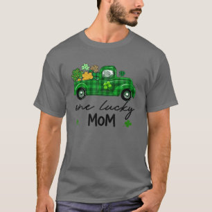 T-shirt Camion vert Plaid Shamrocks St Patrick's Day One L