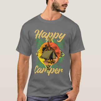 T-shirt Camionnette de camping vintage