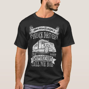T-shirt Camionneur de cadeau de fête des pères de papa de