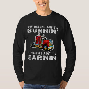 T-shirt Camionneur Diesel Big Rig Semi-Trailer Conducteur