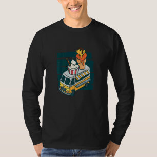 T-shirt Camions de crème glacée Scoops Restauration Snack