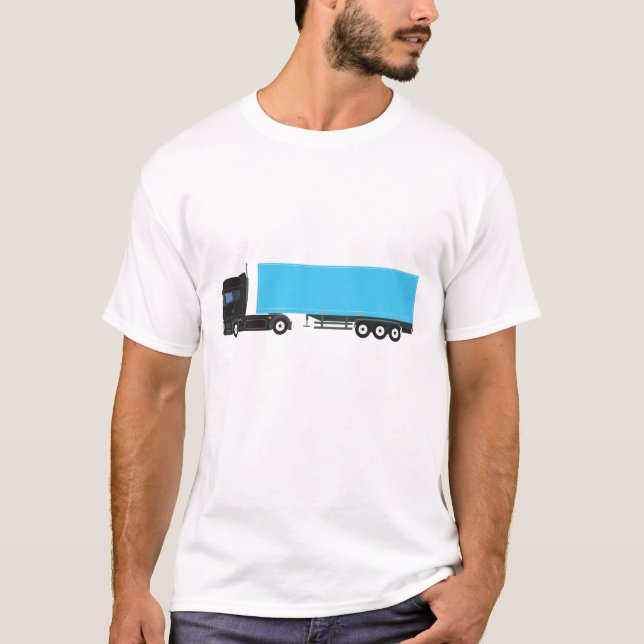 T-shirt Camions de transport semi-remorque (Devant)