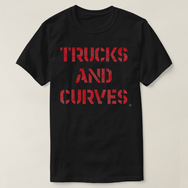 T-shirt Camions Et Courbes (Design devant)