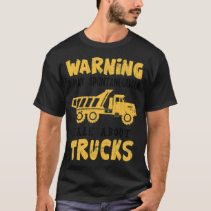 T-shirt Camions véhicules de construction lourde art