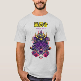 T-shirt Camisa Ninja Wolf