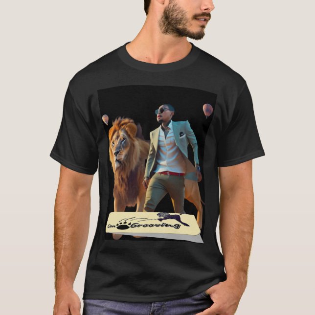T-shirt Camisa passeio com leão (Devant)
