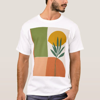 T-shirt camiseta adulto planta boho