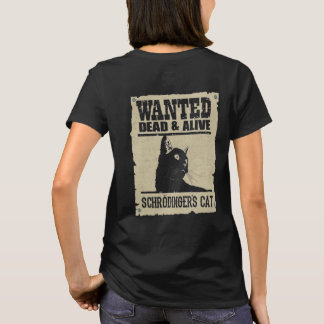 T-shirt Camiseta Adulto Schrodinger's Cat - Dark - Back