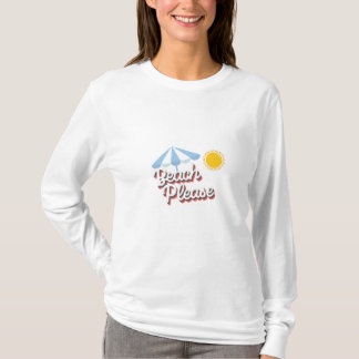 T-shirt Camiseta básica de mangas mujer Beach please