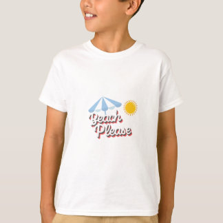 T-shirt Camiseta básica para niños Beach please