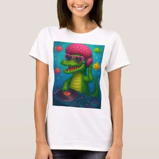 T-shirt Camiseta Cocodrilo Cósmico