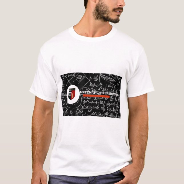 T-shirt Camiseta con diseño matemático  (Devant)