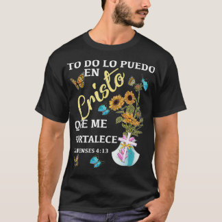 T-shirt Camiseta cristiana en espanol Versiculo Spanish Ch