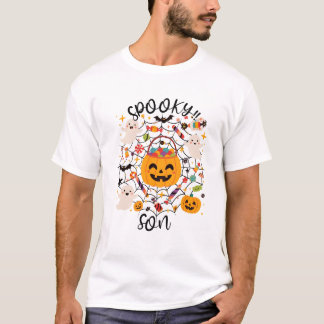 T-shirt Camiseta de Dulces y Fantasmas para Hijo