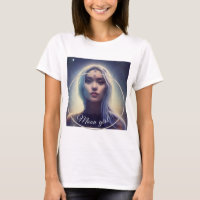 Camiseta dibujo mujer Luna Moon Girl