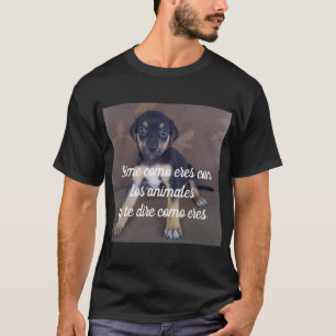 T-shirt Camiseta Dime como eres con los animaux