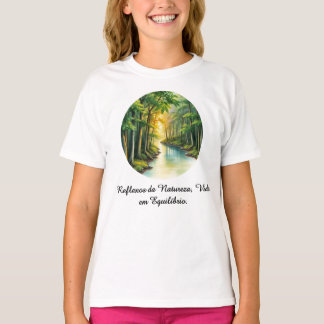 T-shirt Camiseta Fem Juvenil Básica Reflexos da Terra-2 
